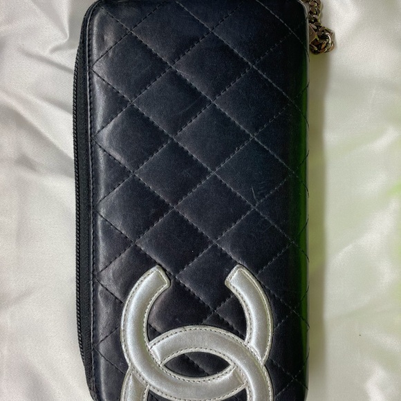 CHANEL CALFSKIN QUILTED CAMBON WALLET - Picture 4 of 16